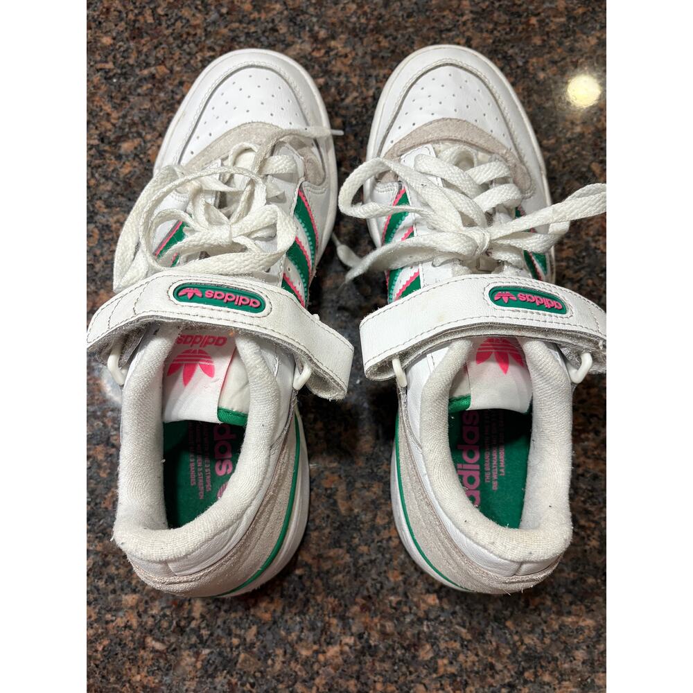 adidas Women's Forum Low Basketball "Watermelon" Green/Pink Size 8.5 - Picture 4 of 16